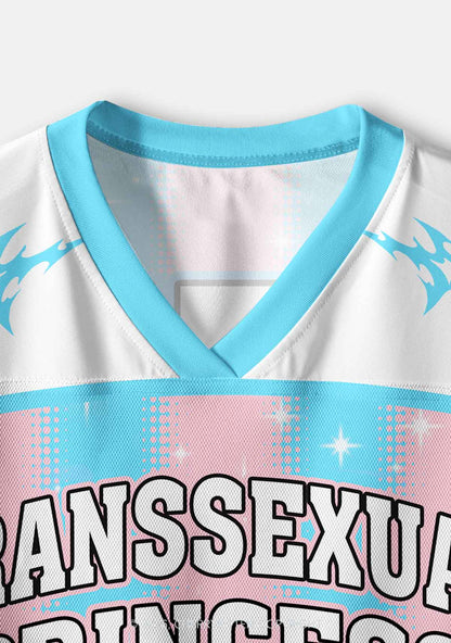 Transsexual Princess Pride Y2K Crop Sport Jersey Shirts Cherrykitten