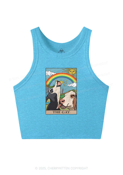 The Gay Pride Y2K Crop Tank Top Cherrykitten