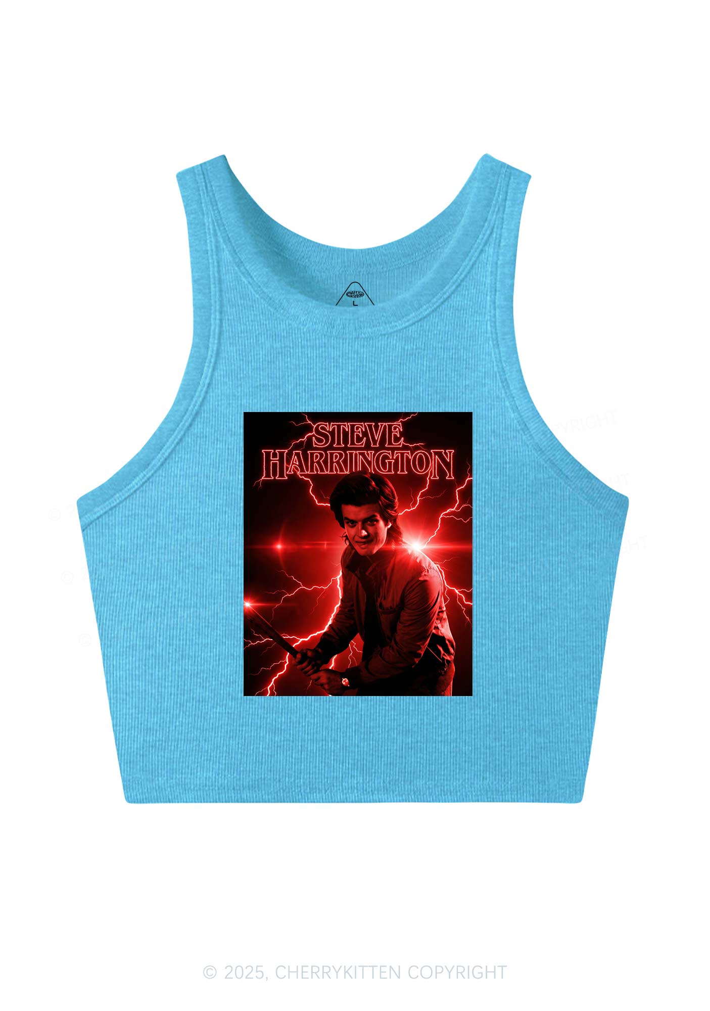 SH Red Lightning Y2K Crop Tank Top Cherrykitten