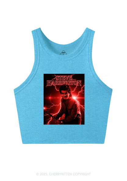 SH Red Lightning Y2K Crop Tank Top Cherrykitten