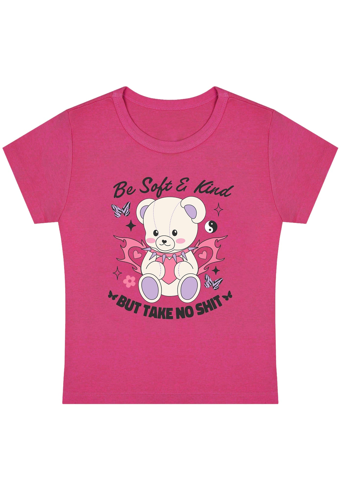 Be Soft And Kind Y2K Baby Tee