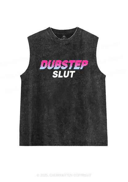 Dubstep Slxt Y2K Washed Muscle Tank Cherrykitten