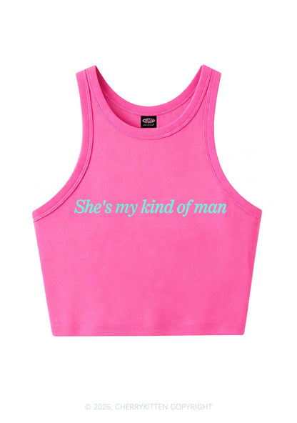 Shes My Kind Of Man Pride Y2K Crop Tank Top Cherrykitten