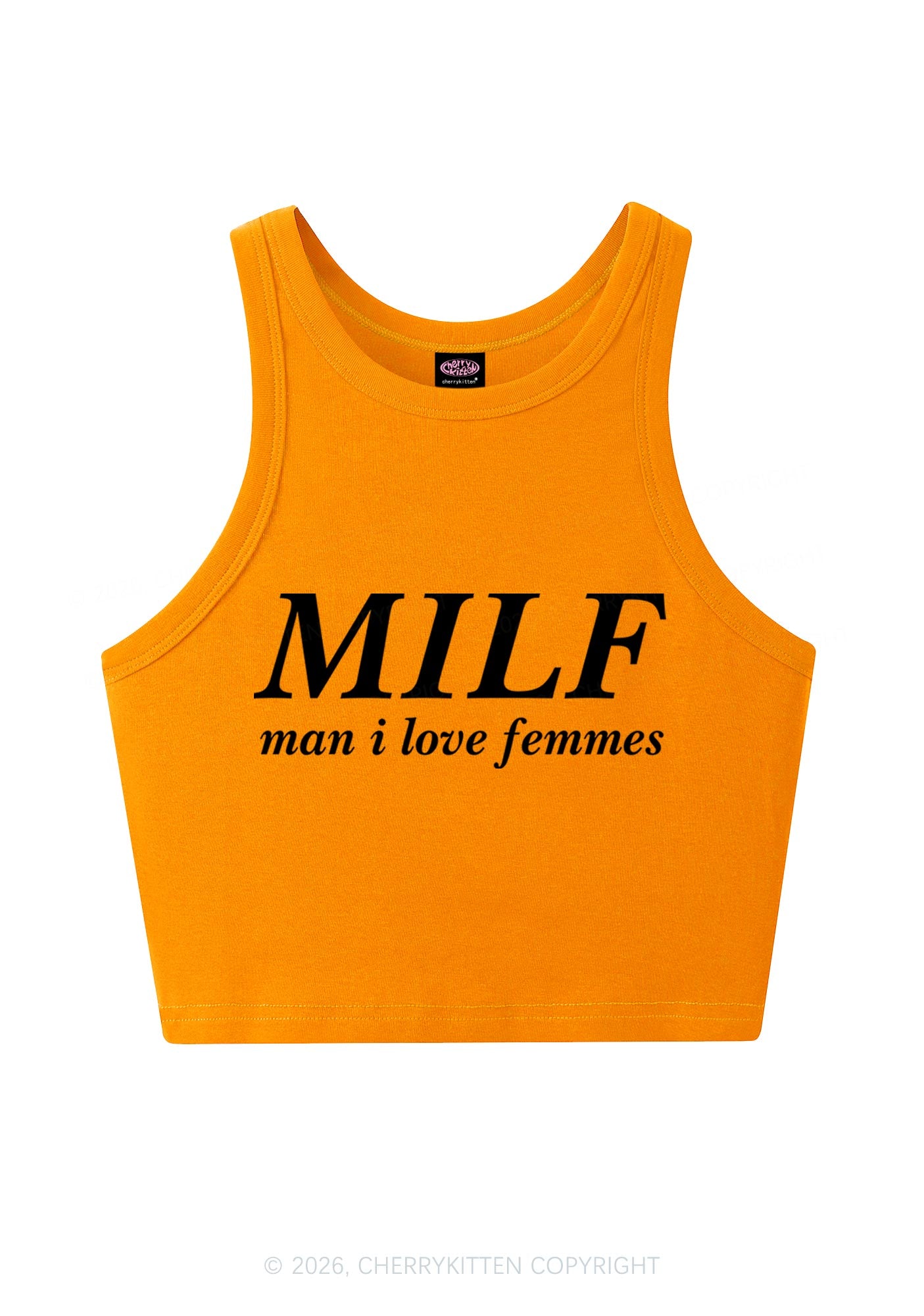 Man I Love Femme Y2K Crop Tank Top Cherrykitten