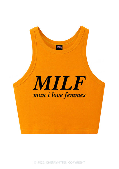 Man I Love Femme Y2K Crop Tank Top Cherrykitten