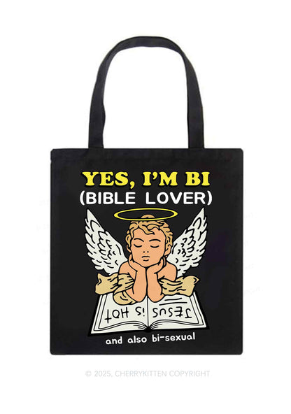 Bible Lover Pride Y2K Canvas Tote Bag Cherrykitten
