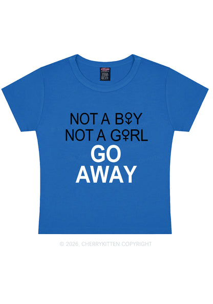Go Away Pride Y2K Baby Tee Cherrykitten