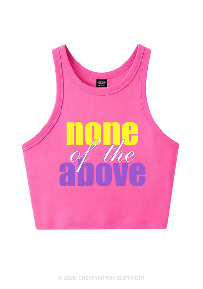 None Of The Above Pride Y2K Crop Tank Top Cherrykitten