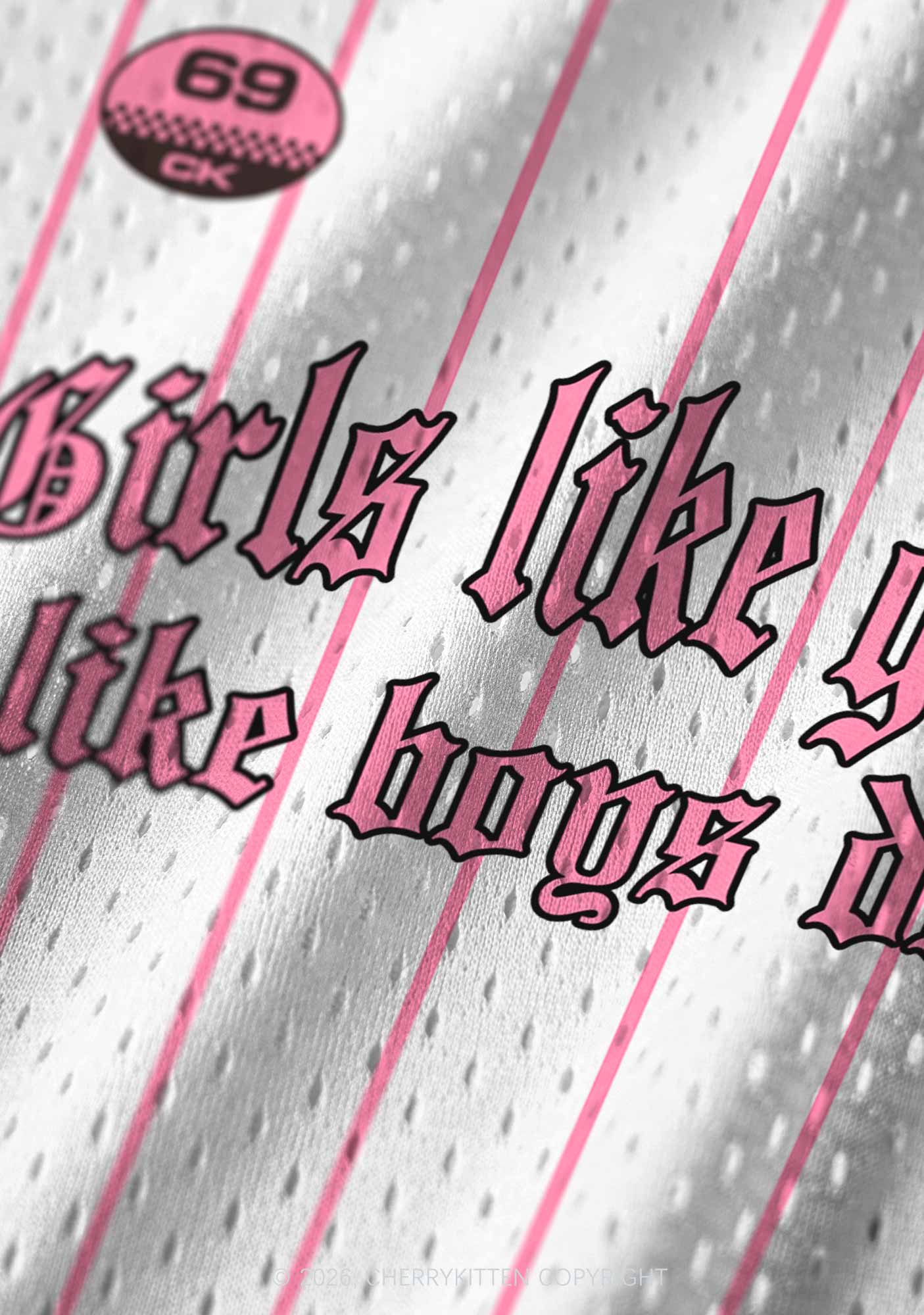 Girls Like Girls Like Boys Do Pride Y2K Sport Jersey Tank Cherrykitten