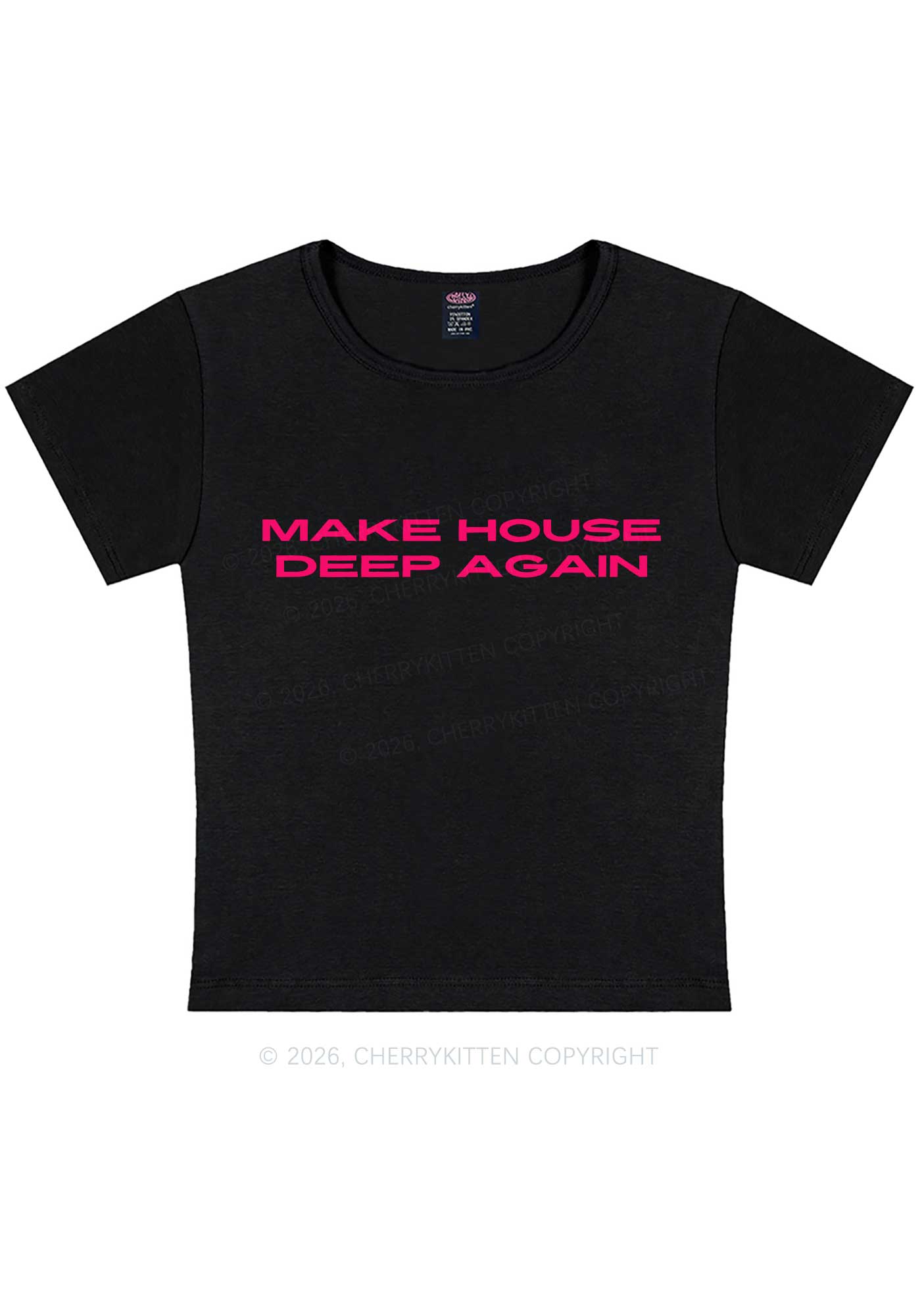 Make House Deep Again Y2K Baby Tee Cherrykitten