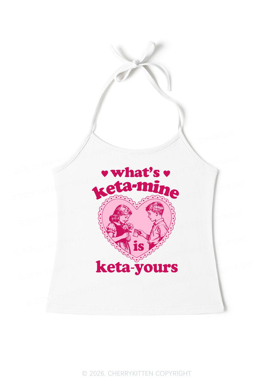 Whats Kxxamine Y2K Halter Neck Cami Cherrykitten