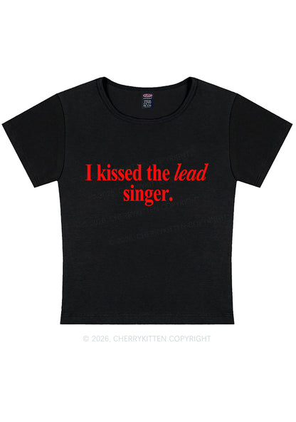 I Kissed The Lead Singer Y2K Baby Tee Cherrykitten