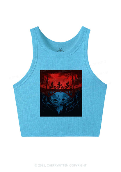 Red Storm Riders Y2K Crop Tank Top Cherrykitten