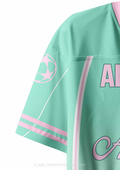Cool Girls Are Lesbians Pride Y2K Crop Sport Jersey Shirts Cherrykitten