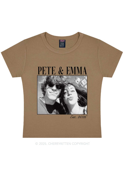 Custom Lover Photo Y2K Baby Tee Cherrykitten