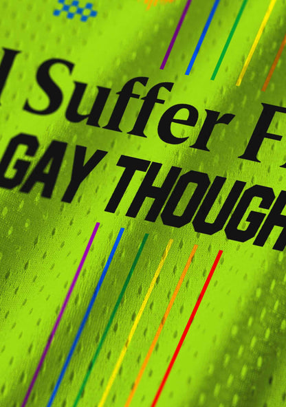 Green I Suffer From Gay Thoughts Pride Y2K Sport Jersey Tank Cherrykitten