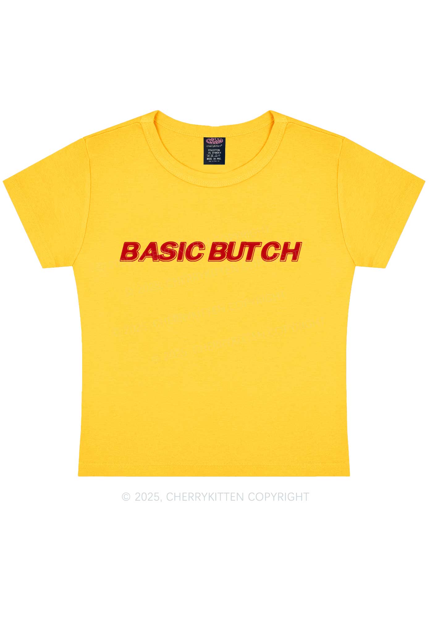 Basic Butch Y2K Baby Tee Cherrykitten