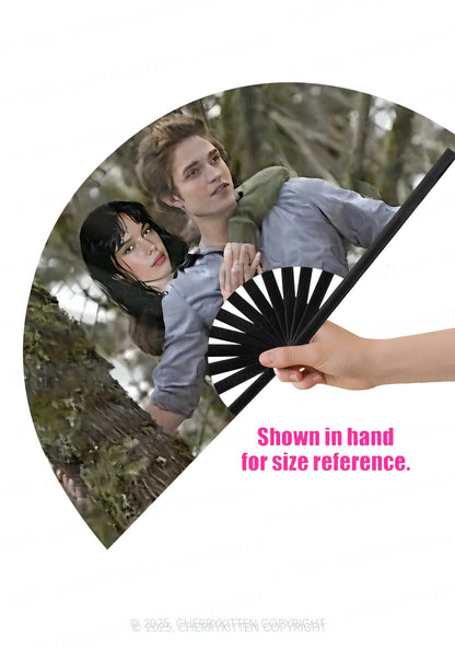 Custom Face Y2K Rave Hand Fan Cherrykitten