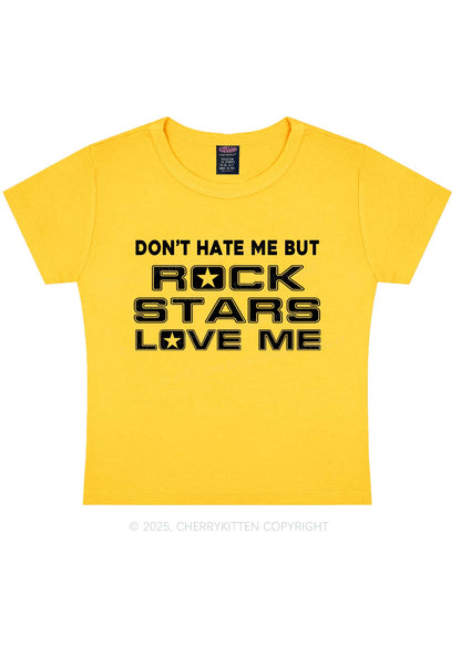 Rock Stars Love Me Y2K Baby Tee Cherrykitten