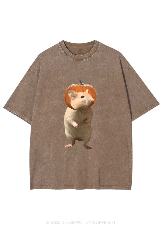 Halloween Silly Ratz Y2K Shirts Washed Tee Cherrykitten