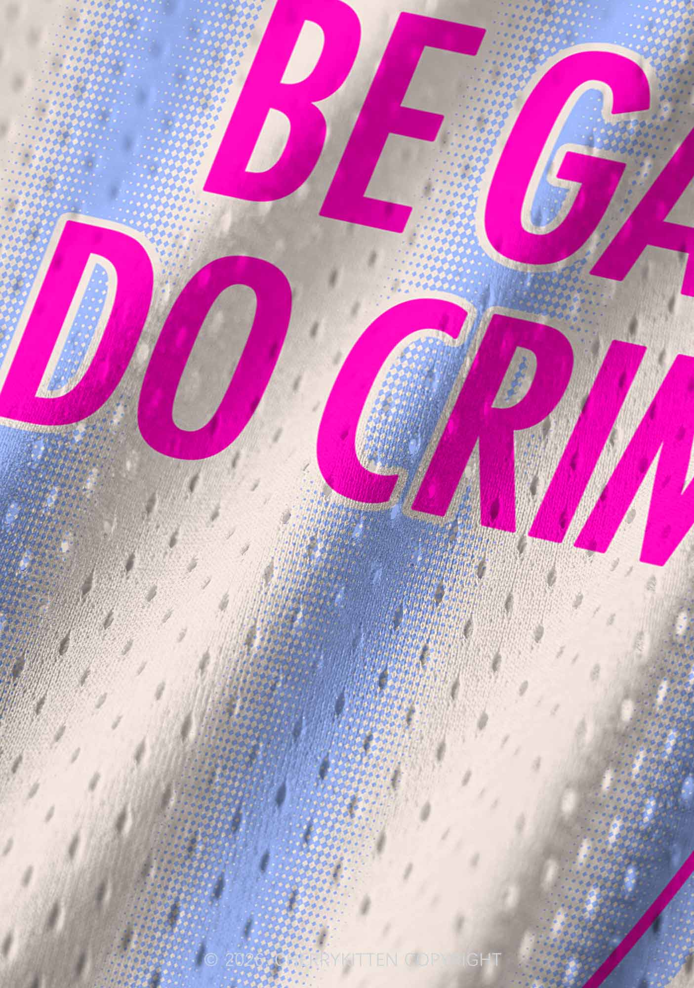 Purple Be Gay Do Crime Pride Y2K Sport Jersey Tank Cherrykitten
