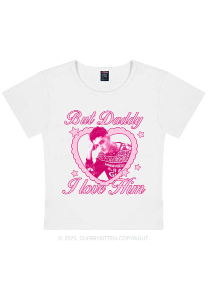 Custom Daddy I love Him Y2K Baby Tee Cherrykitten