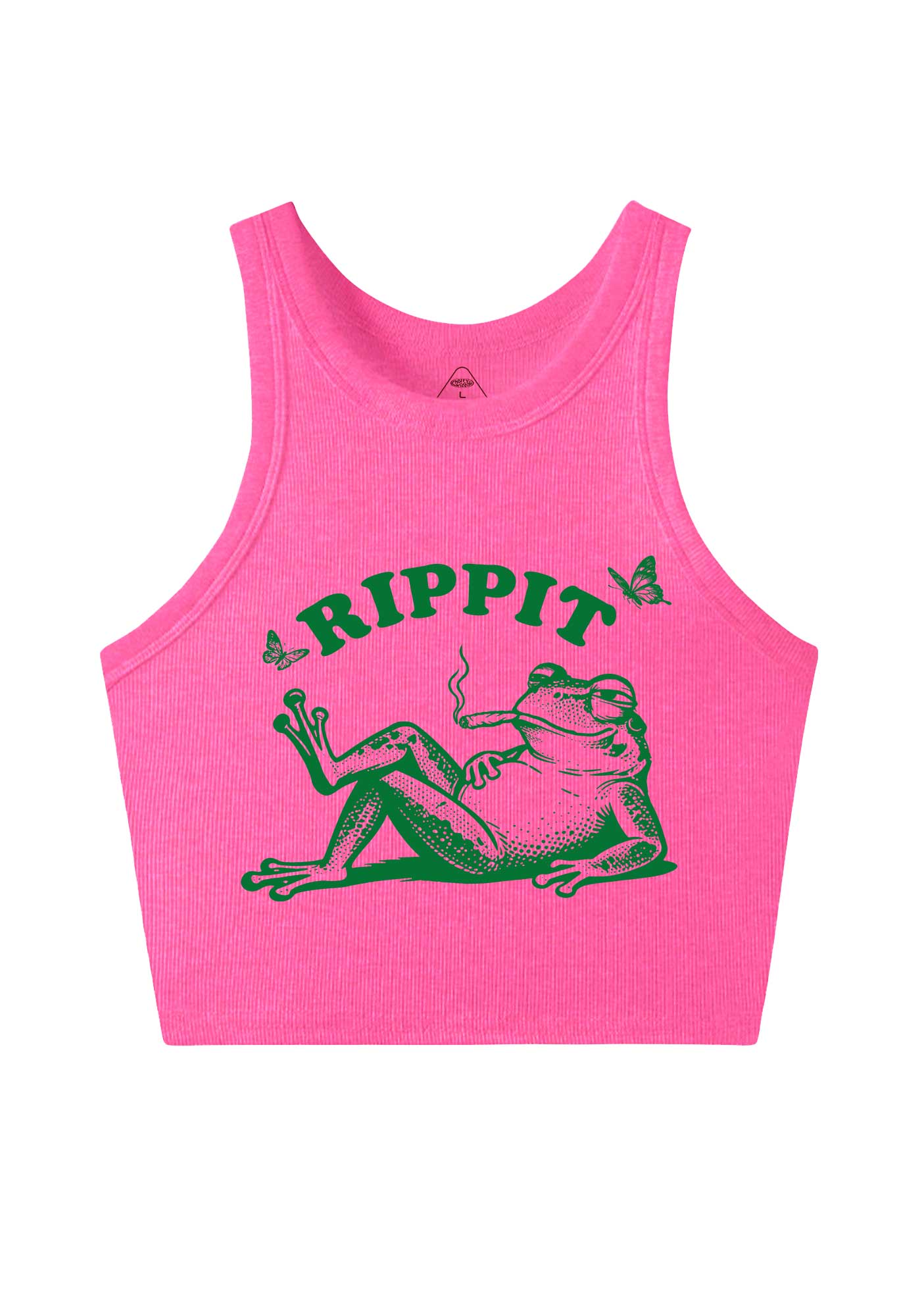 Rippit Frog Y2K Crop Tank Top Cherrykitten