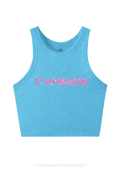 Glitter I Top Mascs Pride Y2K Crop Tank Top Cherrykitten