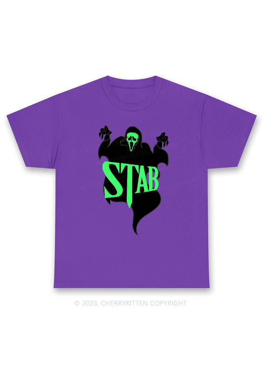 Stab Ghost Halloween Y2K Chunky Shirt Cherrykitten