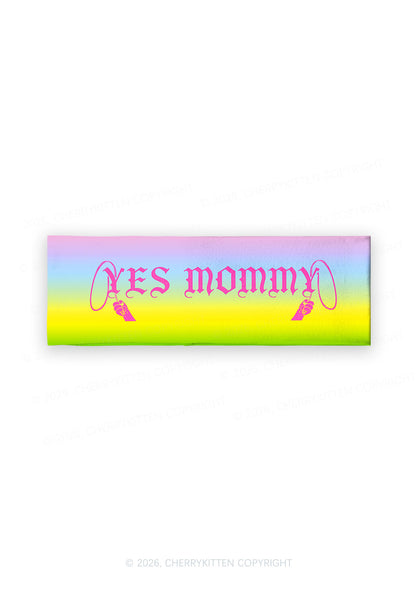 Yes Mommy Rainbow Y2K Print Headband Cherrykitten