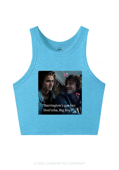Big Boy Got Her Y2K Crop Tank Top Cherrykitten