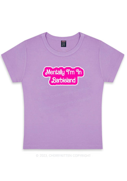 Curvy Mentally I'm In Y2K Baby Tee Cherrykitten