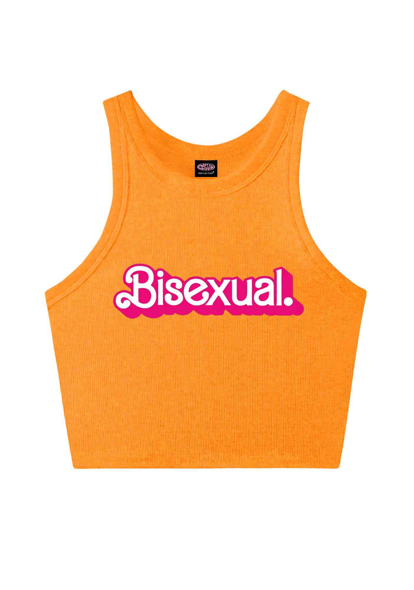 Pink Bisexual Pride Y2K Crop Tank Top Cherrykitten