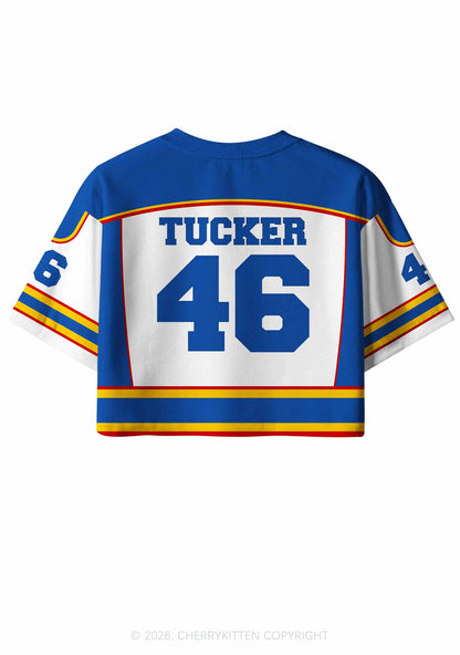 I Love Hockey Boy JT Y2K Crop Sport Jersey Shirts Cherrykitten