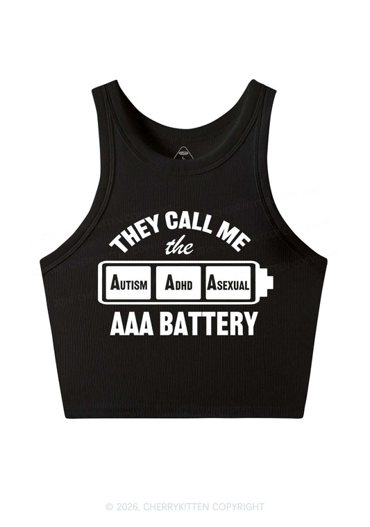 They Call Me AAA Battery Pride Y2K Crop Tank Top Cherrykitten