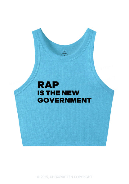 Rap Government Y2K Crop Tank Top Cherrykitten