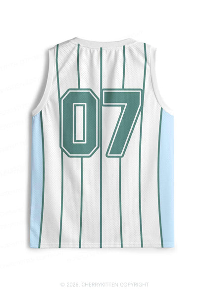 Green Stripes Bisexual Mess Pride Y2K Sport Jersey Tank Cherrykitten