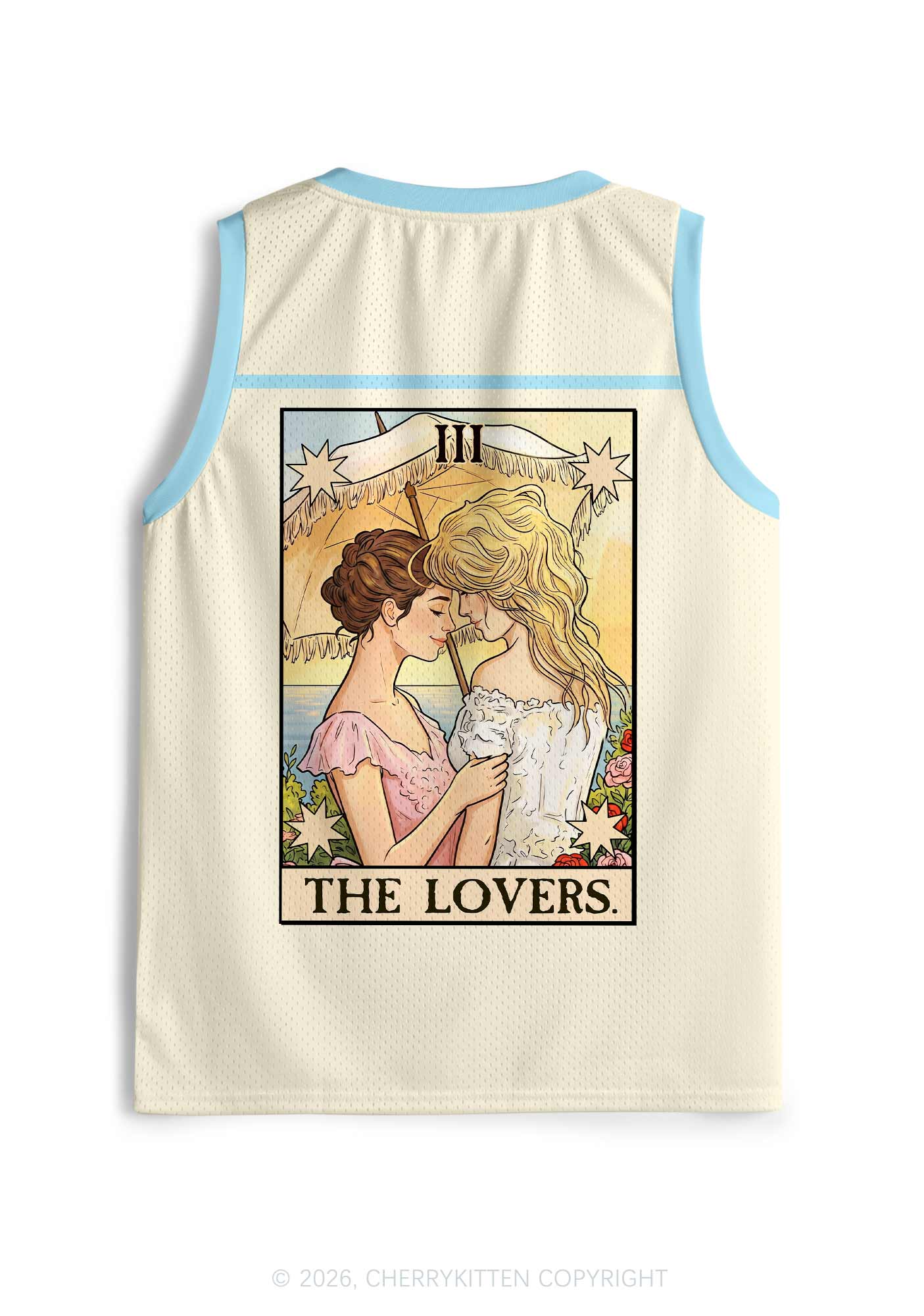 Vintage Beach Lesbian Lovers Pride Y2K Sport Jersey Tank Cherrykitten