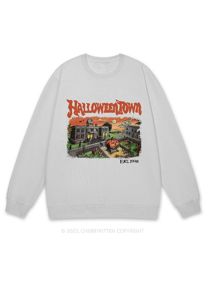 Halloween Town EST 1998 Y2K Sweatshirt Cherrykitten