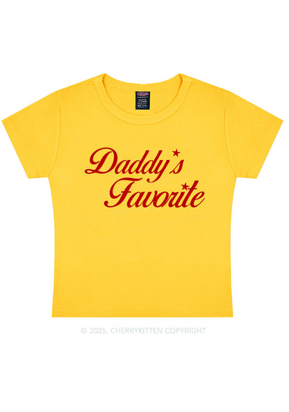 Daddys Favorite Y2K Baby Tee Cherrykitten