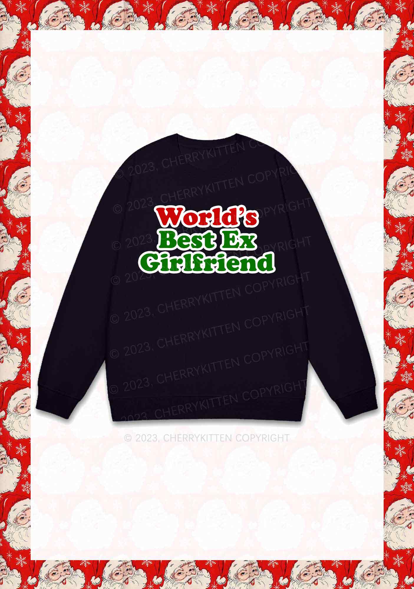 Best Ex Girlfriend Christmas Y2K Sweatshirt Cherrykitten