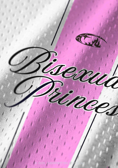 White Bisexual Princess Pride Y2K Sport Jersey Tank Cherrykitten