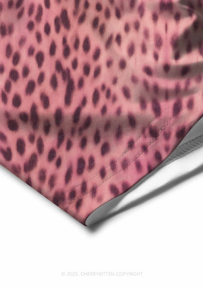 Pink Leopard Y2K Print Men Boxer Briefs Cherrykitten