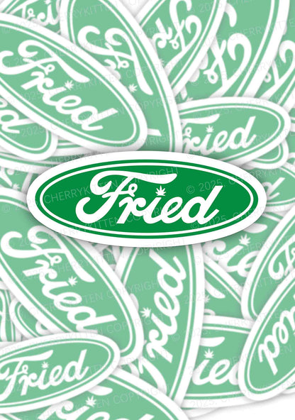 Green Fried 1Pc Y2K Sticker Cherrykitten