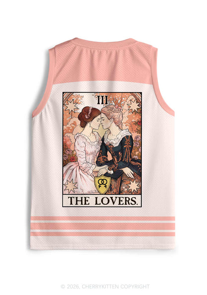 Victorian Rose Lesbian Pride Y2K Sport Jersey Tank Cherrykitten