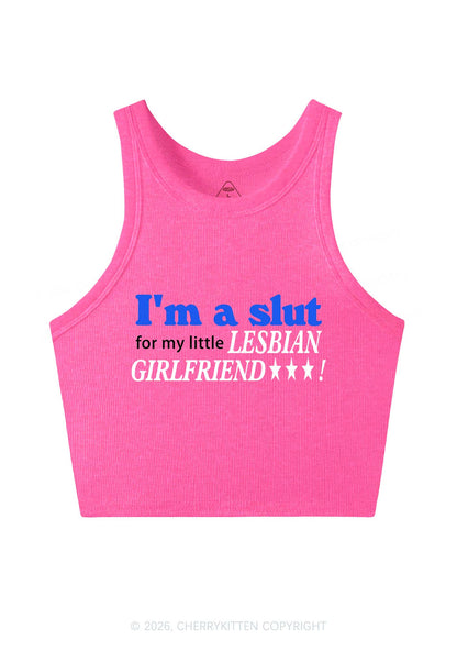 Slxt For Lesbian Girlfriend Pride Y2K Crop Tank Top Cherrykitten