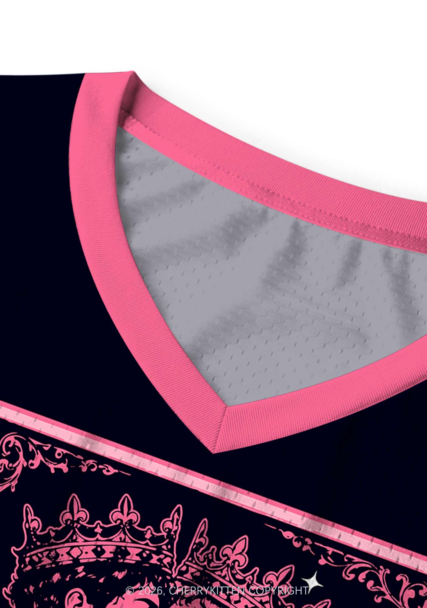 Pink Black Gay King Pride Y2K Sport Jersey Tank Cherrykitten
