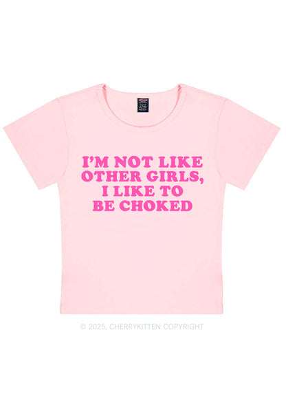 I Like To Be Choked Y2K Baby Tee Cherrykitten