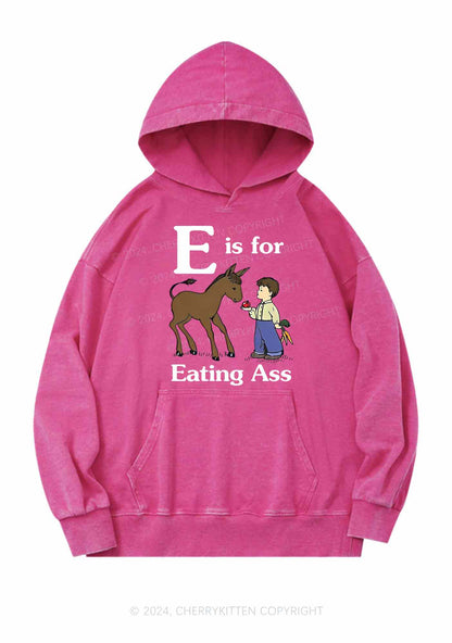 E Is For Eating Axx Y2K Washed Hoodie Cherrykitten
