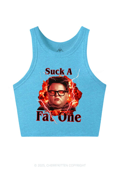 Suck A Fat One Y2K Crop Tank Top Cherrykitten